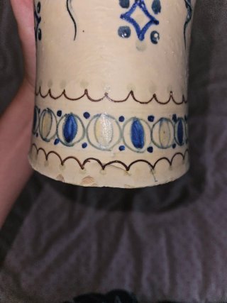Jarrón antiguo decorado