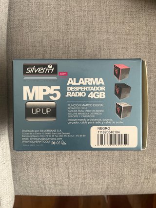 Reproductor MP5 4GB: Música, Radio, Alarma