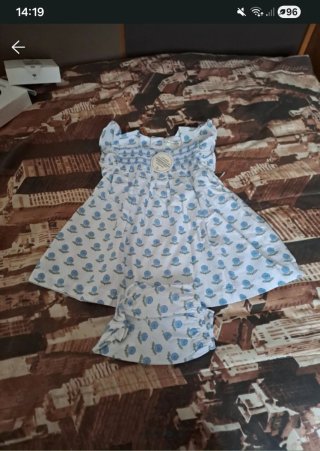 Conjunto infantil estampado floral