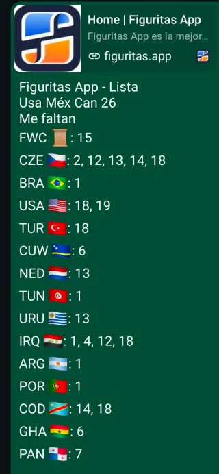 Cromos Mundial 2026