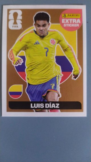 Cromo Panini Luis Díaz Mundial Extra Sticker
