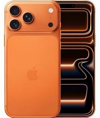 iPhone 17 Pro Max Naranja con caja y cargador