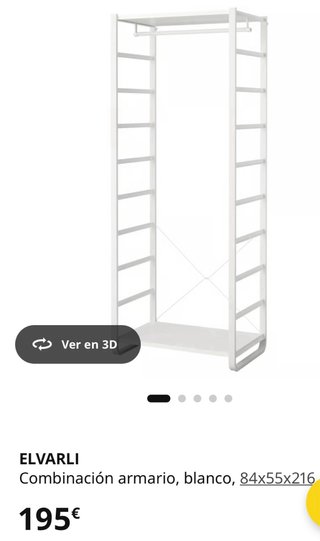 Estantería metálica blanca