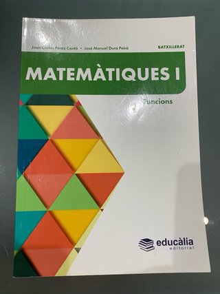 Matemàtiques I, Batxillerat