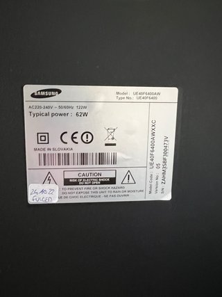 Televisor Samsung para piezas