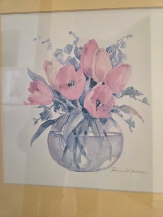 Cuadro 2 acuarelas originales Rosalind Oisterle