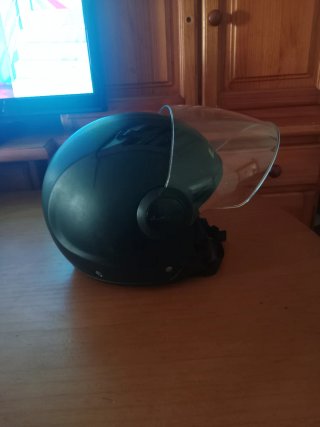 Casco Moto LS2 Negro/Amarillo con Visera