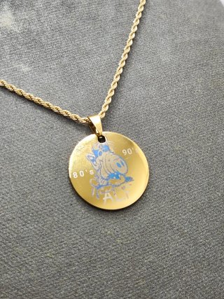 Medalla Alf Acero Quirúrgico Chapado Oro