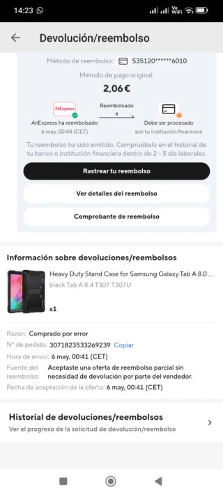 Funda Protectora Tablet Samsung Negra