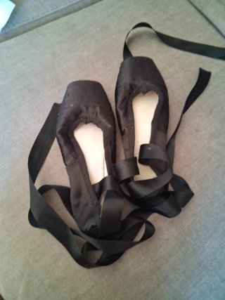 Zapatillas de ballet negras