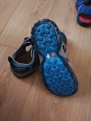 Sandalias Niños Talla 34-35 Azul/Negro