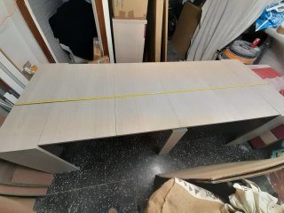 Mesa comedor extensible fuelle madera