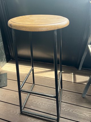 Taburete Terraza Madera y Metal
