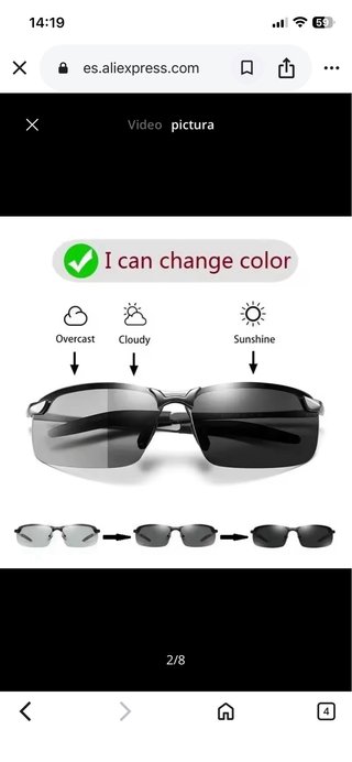 Gafas Deportivas Fotocromáticas y Polarizadas