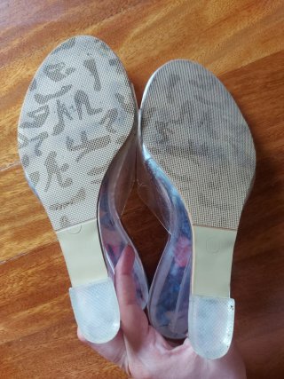 Tacones transparentes talla 35