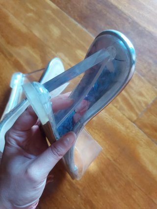 Tacones transparentes talla 35