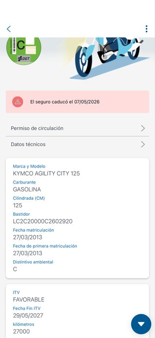 Kymco Agility 125 ITV al día
