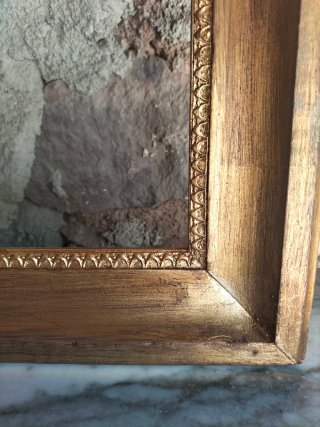 Marco de madera grande oro envejecido