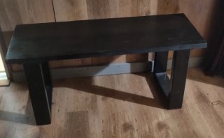 2 Bancos asientos de madera
