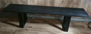 2 Bancos asientos de madera