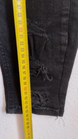 Pantalón vaquero Zara hombre negro talla 38