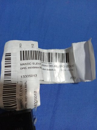 Mando Elevalunas Izquierdo Opel Insignia