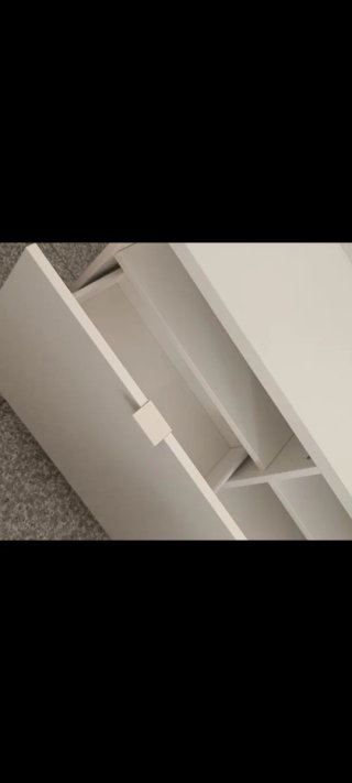 Mueble TV blanco brillo