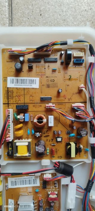 Placa electrónica y fuente de alimentación l