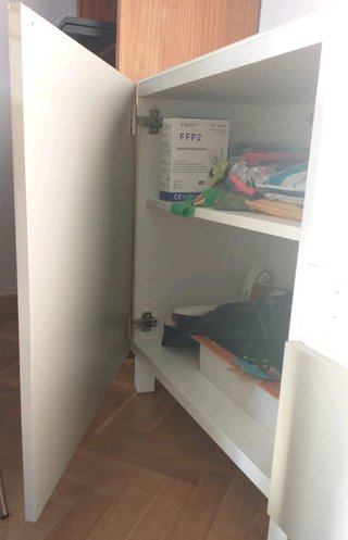 Mueble TV Ikea BESTA Beige/Blanco