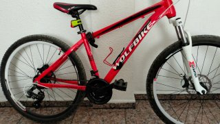 Bicicleta Montaña Wolfbike V-12 Roja