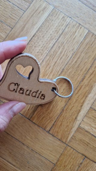 Portachiavi cuore Claudia