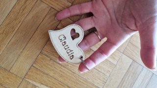 Portachiavi cuore Claudia