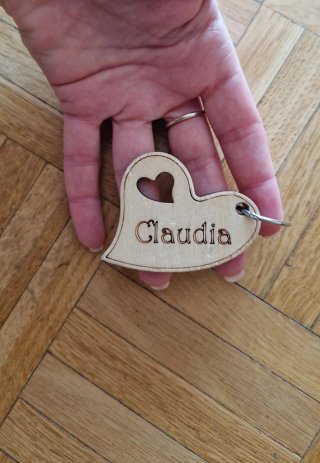 Portachiavi cuore Claudia