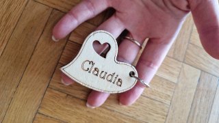 Portachiavi cuore Claudia