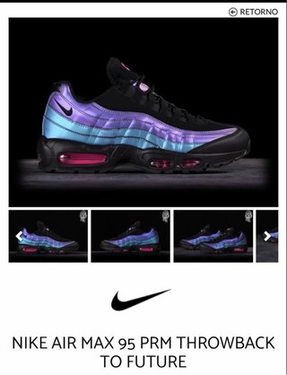 Zapatillas Nike Air Max 95 Negro Púrpura