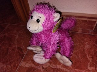 Peluche Mono Rosa