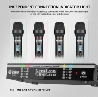Micrófono Inalámbrico Profesional 4 Canales UHF