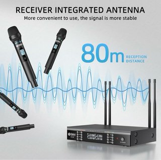 Micrófono Inalámbrico Profesional 4 Canales UHF