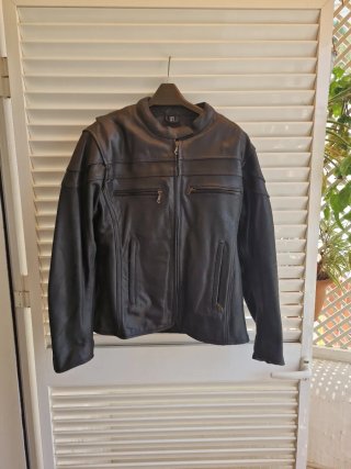 Chaqueta Cuero Moto Chica Talla 40
