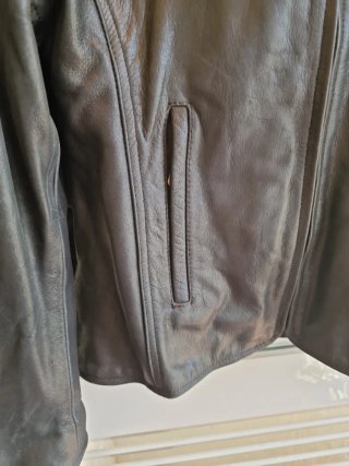 Chaqueta Cuero Moto Chica Talla 40