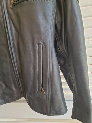 Chaqueta Cuero Moto Chica Talla 40