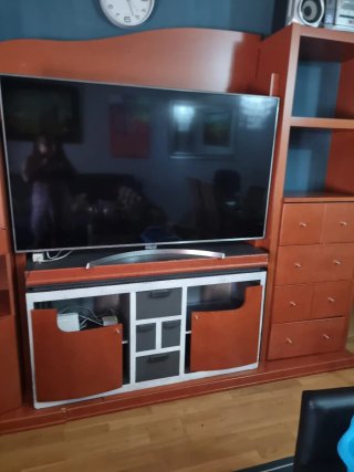 Estantería modular color caoba