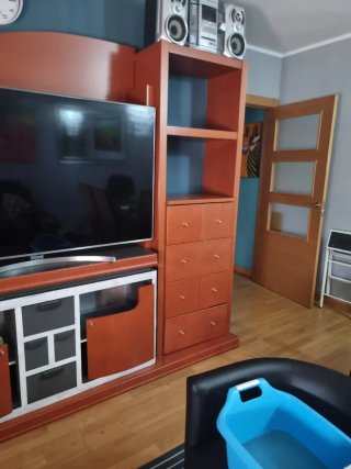 Estantería modular color caoba