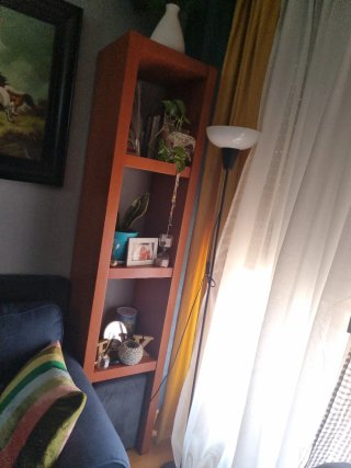 Estantería modular color caoba