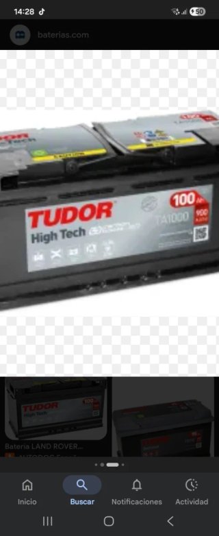 Batería Tudor High Tech 100Ah
