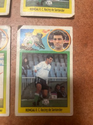 4 Cromos Fútbol R.C. Racing de Santander