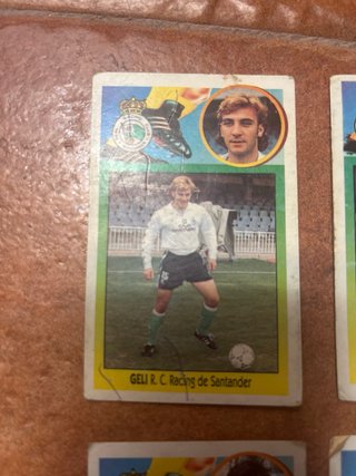 4 Cromos Fútbol R.C. Racing de Santander