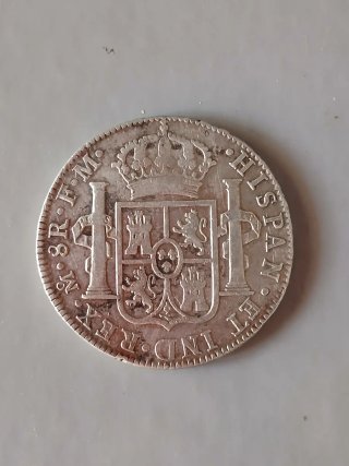 2 Monete da 8 Reales di Carlo IV e Ferdinando VII
