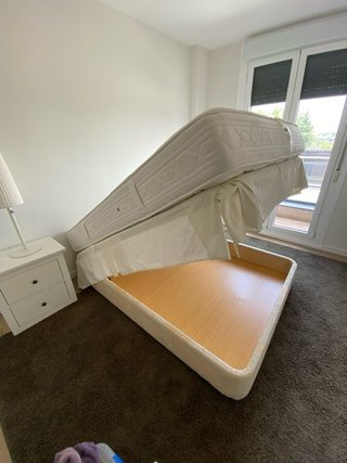 Cama completa 135cm (canape + colchon + regalo)