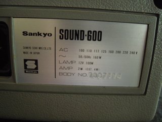 Proyector Sankyo SOUND-600 Revisado Y Funcionando